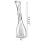 Uniquewise Aluminium-Casted Decorative Twisted Shape Flower Vase, Black Nickel 13.25 Inch QI004135 - alternate 3